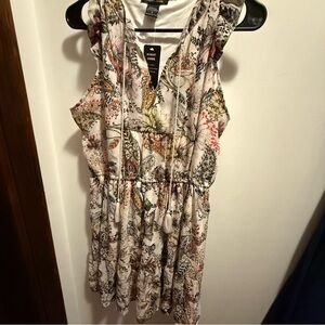 Robert Louis White and Red Sleeveless Sundress